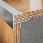 Aluminium Stair Nosing Push-In Edge Trim Hardwood Step Edging 30 x 21mm S60