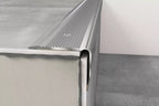 Anodised aluminium stair nosing 40 MM×30 MM x 1.2 M & 2.4 M Length with anti-slip grooved surface - PS8