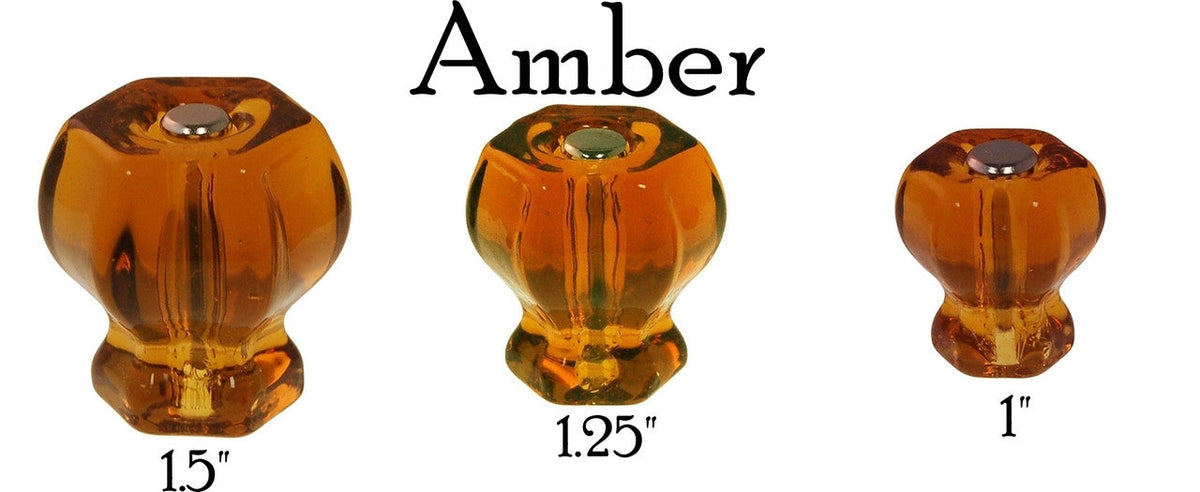 Glass Knob, Hex-Shaped