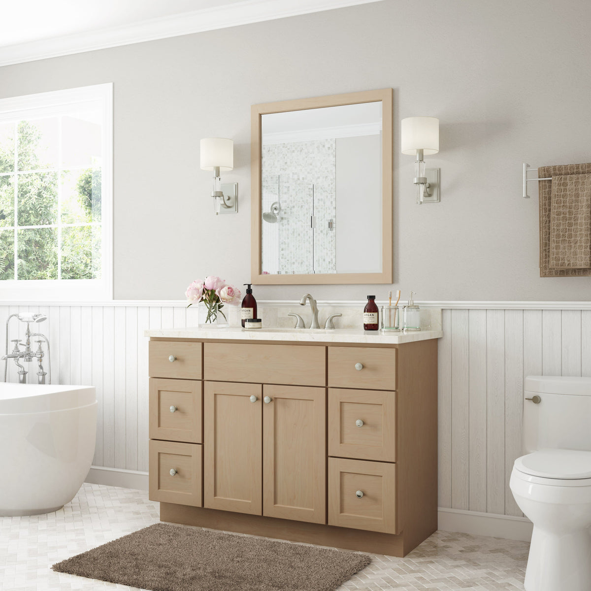 Amesbury Vanity with Drawers 48"
