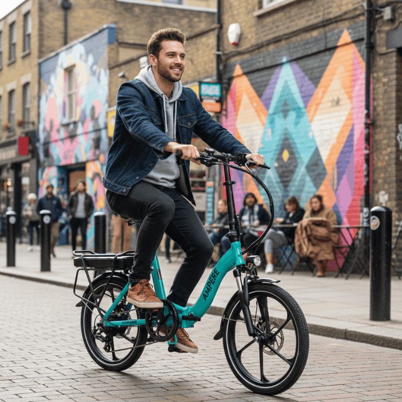 Ampere Alter Low Step Folding Electric Bike