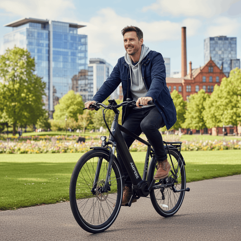 Ampere Hilux Pro Mid Drive Crossbar Electric Bike