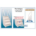 Antigua PVC Entry Pool Step, Up to 54" Deep (#AC-30163)