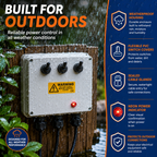 Outdoor 5-Way Waterproof Electrical Switch Box