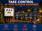 Outdoor Weatherproof 4-Way Switch Box with Neon Indicator