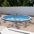 21' x 52" Round Aquasports Aluminum Panel Semi-Inground Round Combo Pool