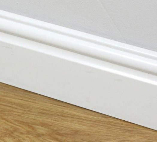 Upvc 95mm Skirting Board - Ogee/Torus Design Architrave Trim
