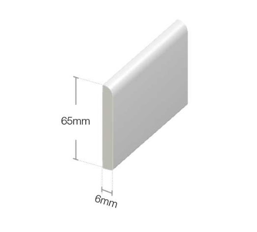 White Architrave Window and Door Trim : 45mm - 95mm from Eurocell - Virtual Plastics Ltd.
