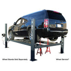 Atlas 408SL 8,000 lb Portable 4-Post Storage Lift + FP8 8-Piece Floor Panel Combo