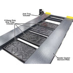 Atlas 408SL 8,000 lb Portable 4-Post Storage Lift + FP8 8-Piece Floor Panel Combo