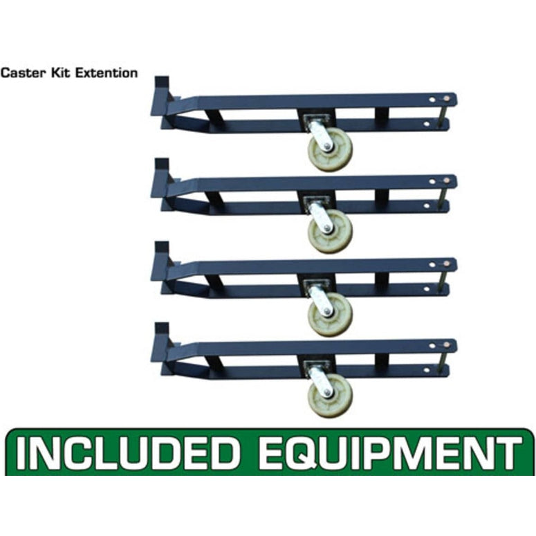 Atlas 408SL 8,000 lb Portable 4-Post Storage Lift + FP8 8-Piece Floor Panel Combo