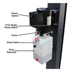 Atlas 408SL 8,000 lb Portable 4-Post Storage Lift + FP8 8-Piece Floor Panel Combo