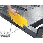 Atlas 408SL 8,000 lb Portable 4-Post Storage Lift + FP8 8-Piece Floor Panel Combo