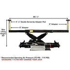 Atlas 414A Alignment Lift + RJ8 Rolling Jacks Combo
