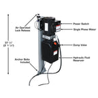 Atlas 6PL 6,000 lb Open Center Low Rise Lift