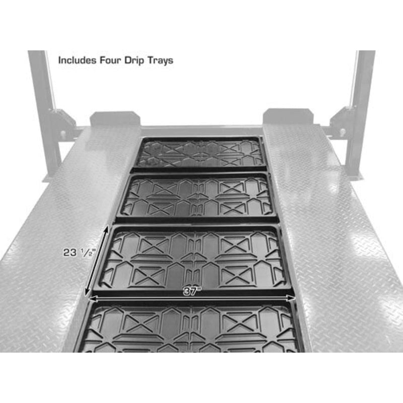 Atlas Garage PRO8000 8,000-lb 4-Post Storage Lift + Pro-Floor 8-Piece Panel Set Combo