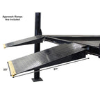 Atlas Garage PRO8000 8,000-lb 4-Post Storage Lift + Pro-Floor 8-Piece Panel Set Combo