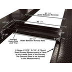 Atlas Garage PRO8000 8,000-lb 4-Post Storage Lift + Pro-Floor 8-Piece Panel Set Combo