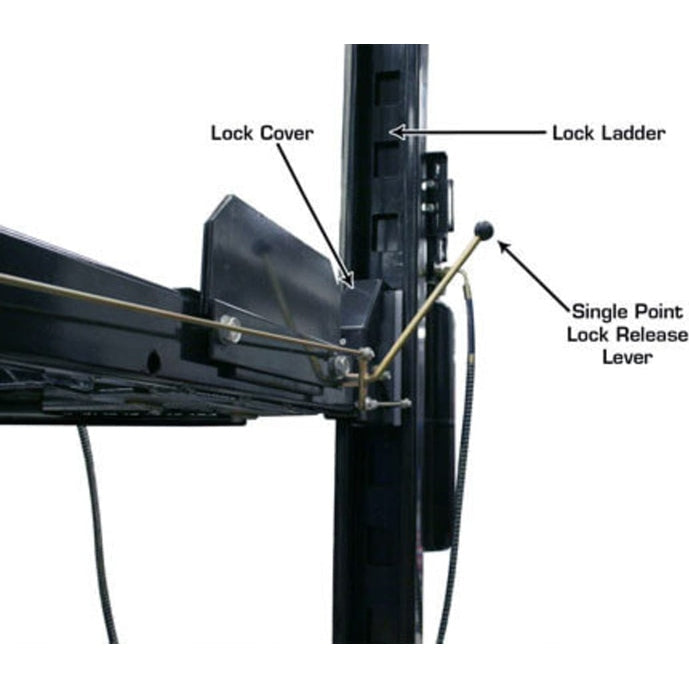 Atlas Garage PRO8000EXT 8,000 lb Extra-Tall 4-Post Lift with Pro-Floor 8-Piece Panel Combo