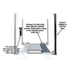 Atlas Garage PRO8000EXT 8,000 lb Extra-Tall 4-Post Lift with Pro-Floor 8-Piece Panel Combo