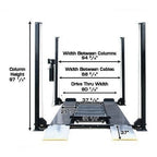 Atlas Garage PRO8000EXT 8,000 lb Extra-Tall 4-Post Lift with Pro-Floor 8-Piece Panel Combo