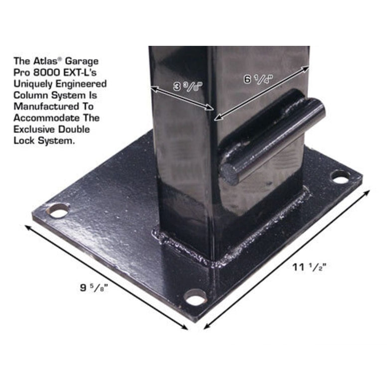 Atlas Garage PRO8000EXT-L 8,000 lb 4-Post Lift with Pro-Floor 8-Panel Combo