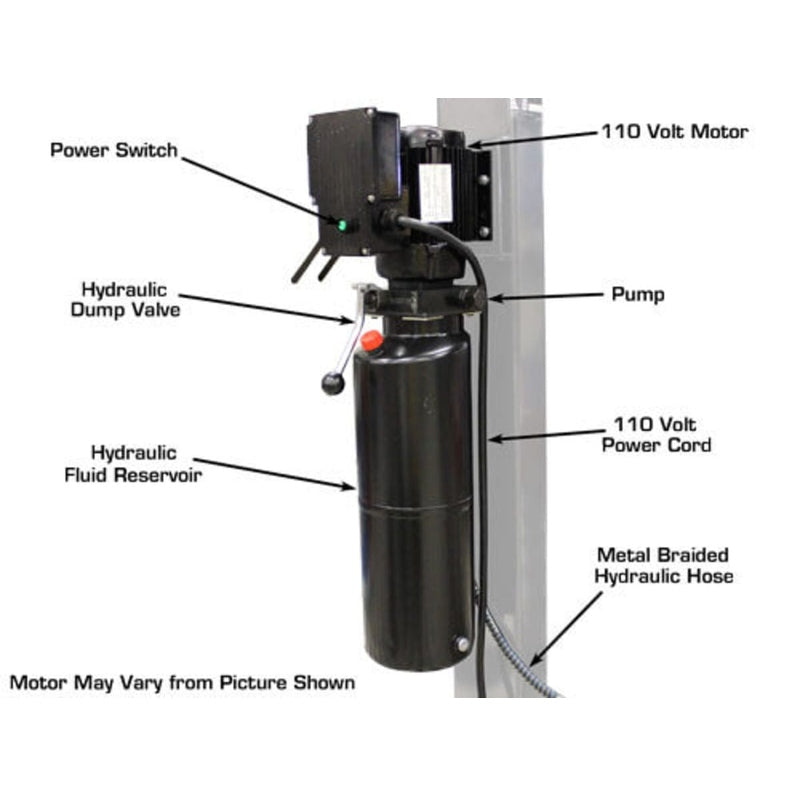 Atlas Garage PRO8000EXT-L 8,000 lb 4-Post Lift with Pro-Floor 8-Panel Combo