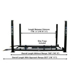 Atlas Garage PRO8000EXT-L 8,000 lb 4-Post Lift with Pro-Floor 8-Panel Combo