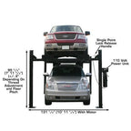 Atlas PRO9000 4 Post Lift + RJ6 Rolling Jacks Combo