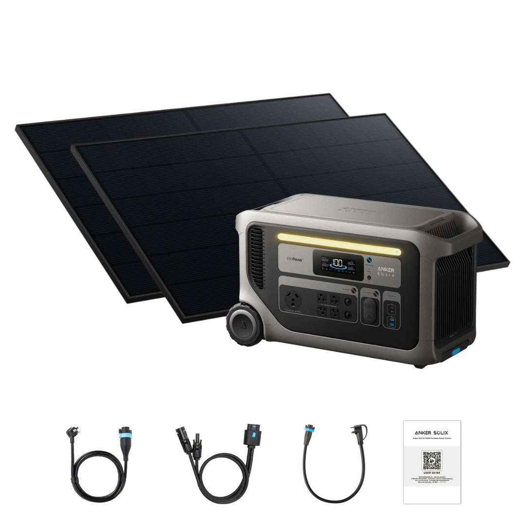 Anker SOLIX F3000 Solar Generator + 2 x 440W Rigid Solar Panel