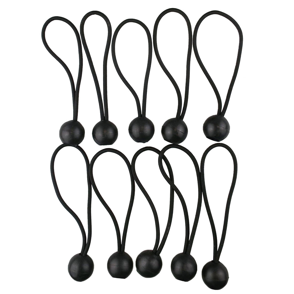 Bungee Ball Mix Black 4" 6" 10" Pack of 30