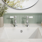 Claremont Topaz Lever Basin Pillar Taps