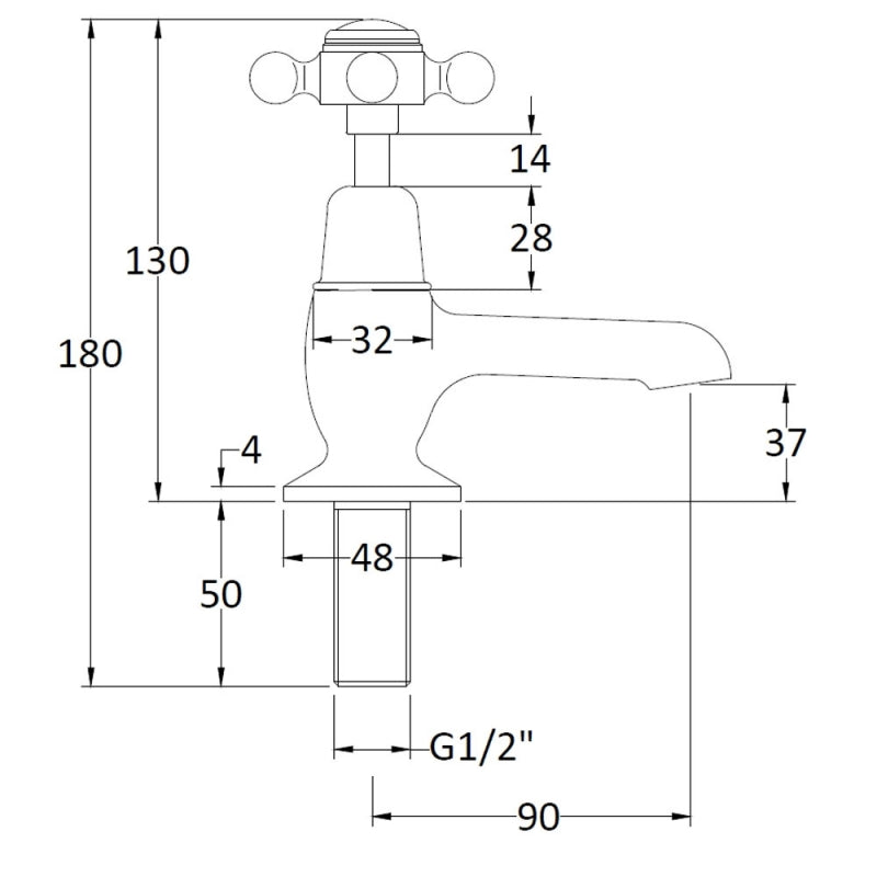 Claremont Topaz Dome Basin Pillar Taps
