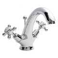 Claremont Topaz Dome Dual Handle Mono Basin Mixer Tap with Pop Up Waste