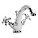 Claremont Topaz Dome Dual Handle Mono Basin Mixer Tap with Pop Up Waste