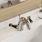 Claremont Topaz Dual Lever Mono Basin Mixer Tap with Pop Up Waste