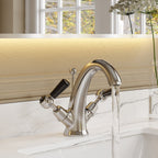 Claremont Topaz Dual Lever Mono Basin Mixer Tap with Pop Up Waste