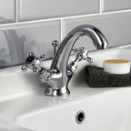 Claremont Topaz Hexagonal Collar Mono Basin Mixer Tap with Pop Up Waste