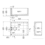 Inspire Single Bowl Belfast Sink With Offset Waste And Weir Overflow