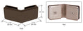 CRL Beveled 135° Glass-to-Glass Clamp