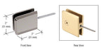 CRL Square Beveled Wall Mount Movable Transom Clamp