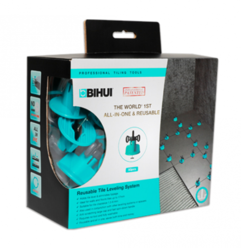 BIHUI 50pc All-in-One Reusable Tile Levelling System