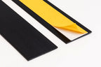 1m Length – Self Adhesive PVC Flat Bar Cover Strip Black White Plastic - ER-Flat