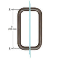 CRL 8" BM Series Back-to-Back Handle Without Metal Washers