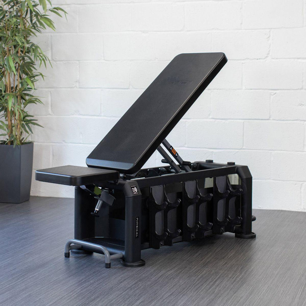 Physical Company Evo Bench - Adjustable Bench With Storage - Best Gym Equipment