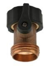 Brass In Line Valve ¾” BSPF-M