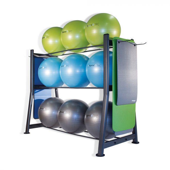 Physical Company 9 BOSU / Stability Ball & Gym Mat Storage Rack (Empty)
