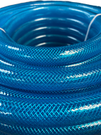 Braided Fuel Hose Blue Transparent PVC 19mm*2.1mm