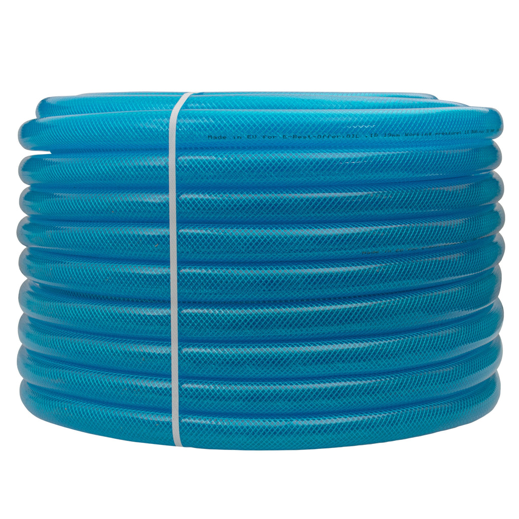 Braided Fuel Hose Blue Transparent PVC 19mm*2.1mm