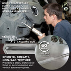 Automotive Seam Sealer, 10.1oz Tube, White Polyurethane Sealant, Car & Panel Bond